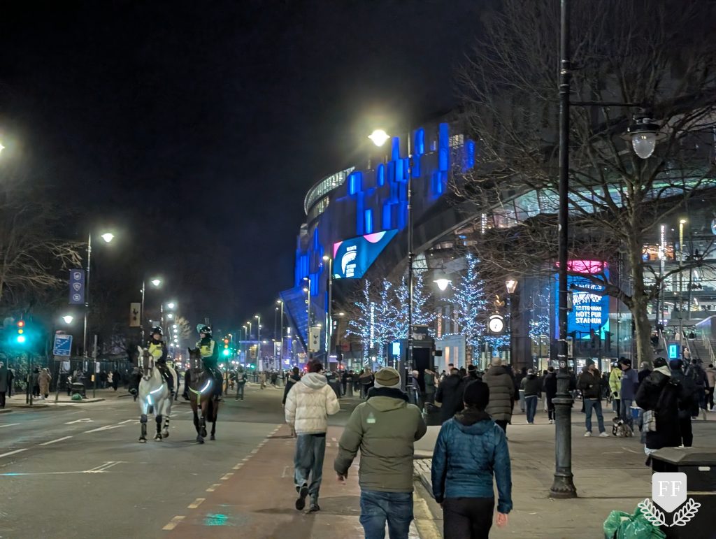 Walking to Tottenham Hotspur Stadium