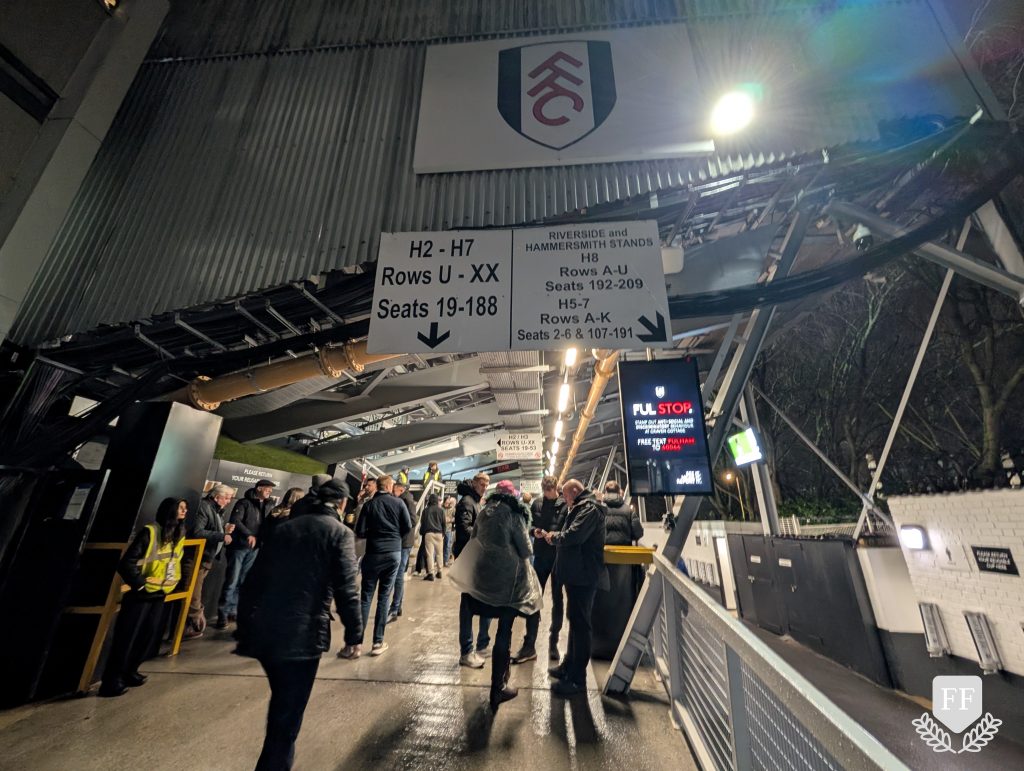 Walking to Hammersmith stand