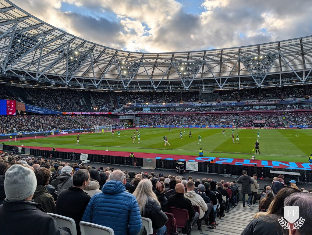London Stadium during the game