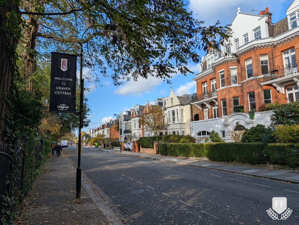 Walking to Craven Cottage